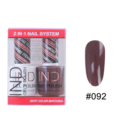 Bộ Gel Sơn Móng Tay IND & Sơn Mài Phối Màu - #92