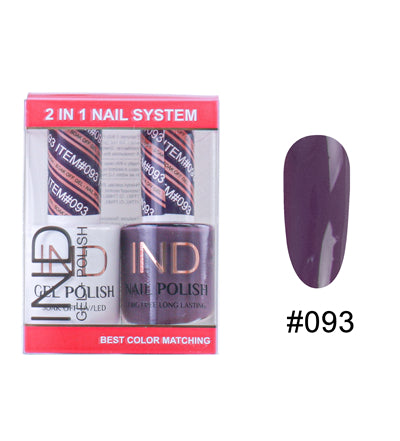 Bộ Gel Sơn Móng Tay IND & Sơn Mài Phối Màu - #93