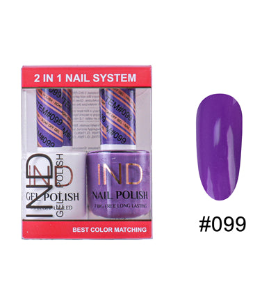 Bộ Gel Sơn Móng Tay IND & Sơn Mài Phối Màu - #99