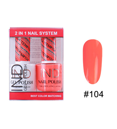 Bộ Gel Sơn Móng Tay IND & Sơn Mài Phối Màu - #104