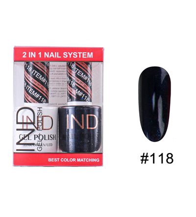 Bộ Gel Sơn Móng Tay IND & Sơn Mài Phối Màu - #118