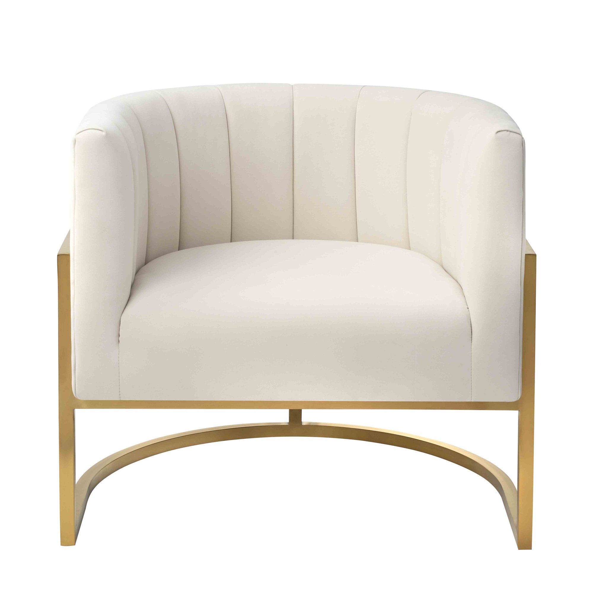 Velvet Customer Pedicure Chair - Cream