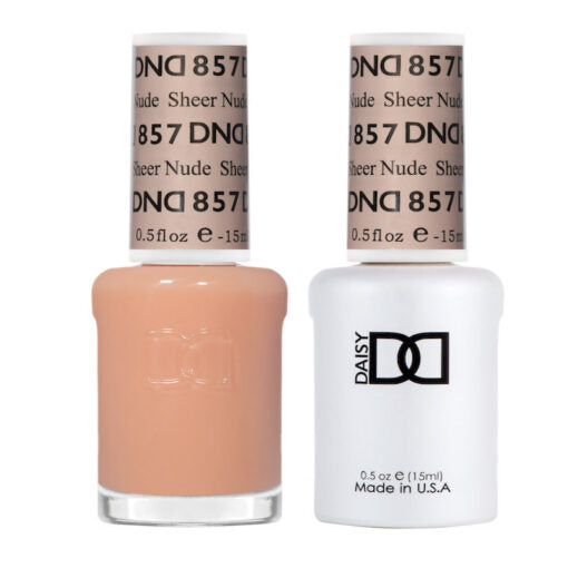 DND - Gel & Lacquer # 857 Sheer Nude