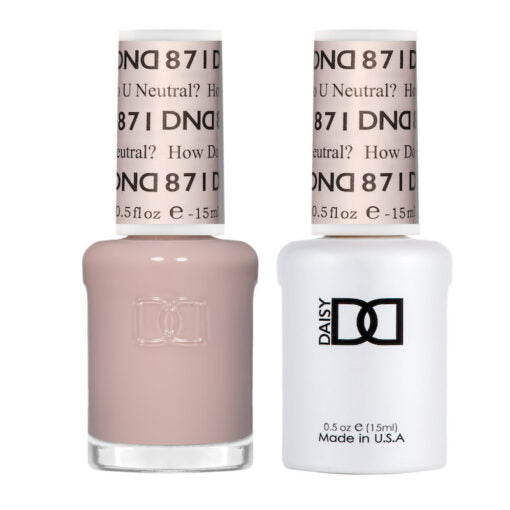 DND - Gel & Lacquer # 871 How Do U Neutral?