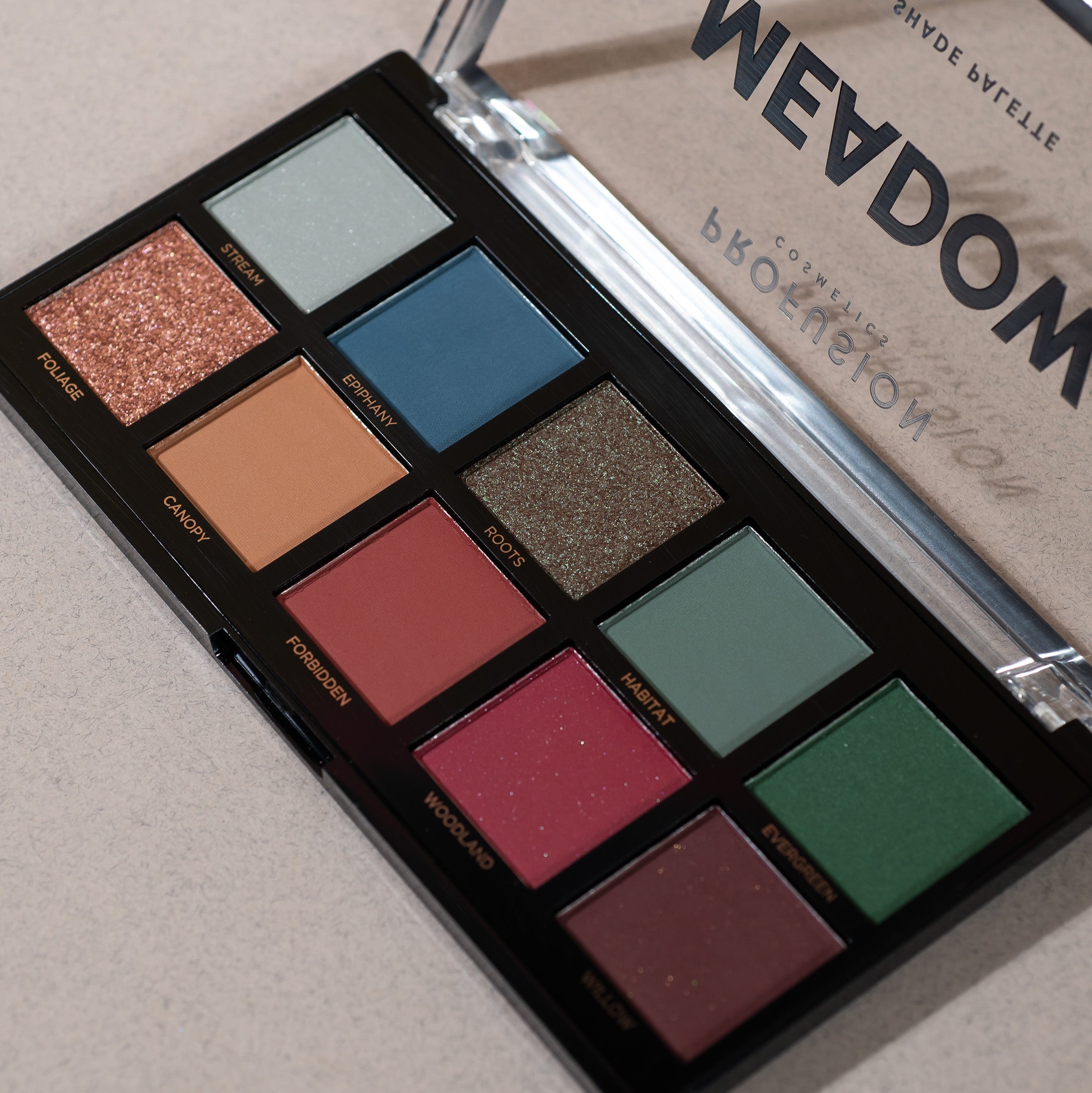 Meadow 10 shade palette