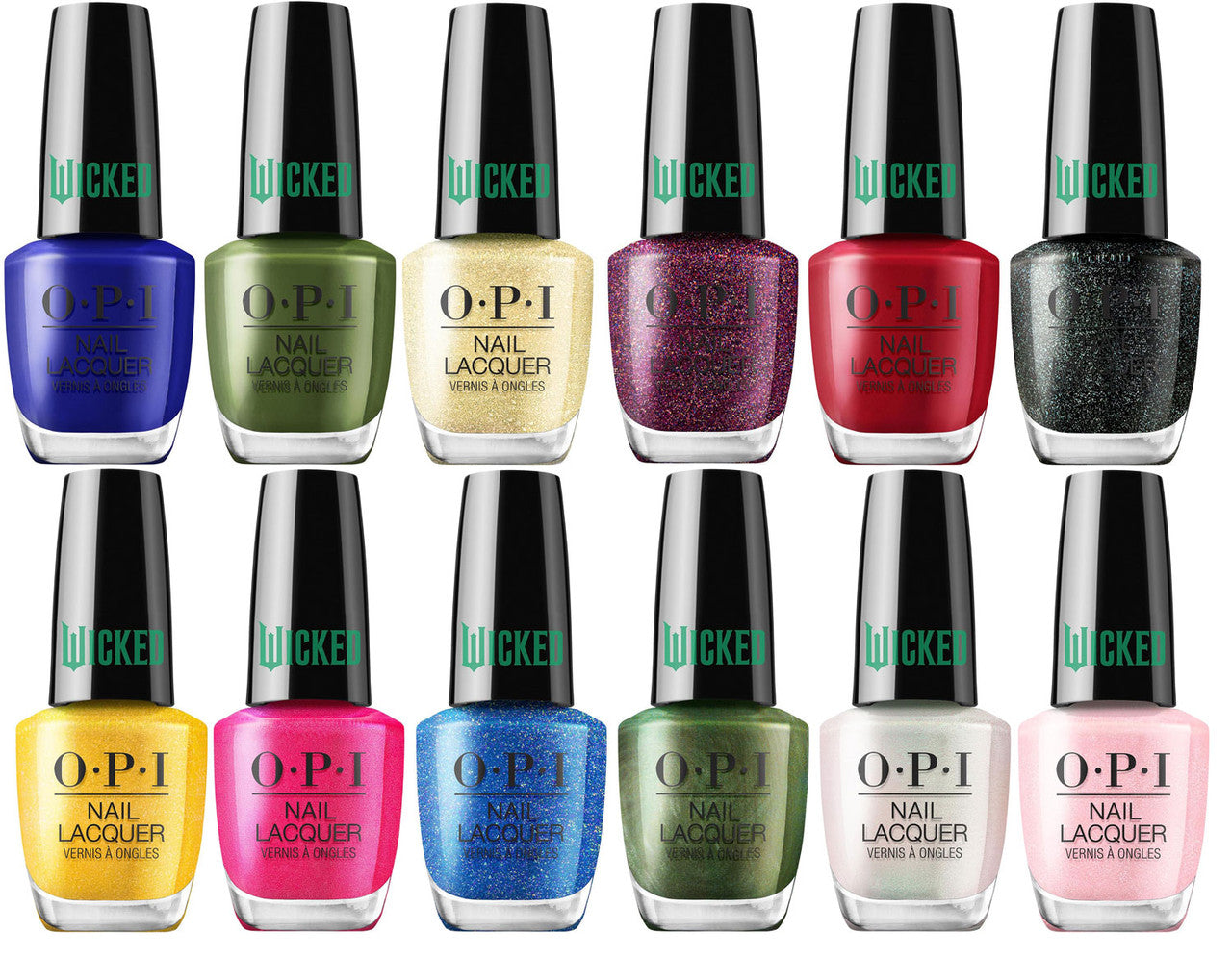 OPI Classic Nail Lacquer Wicked Holiday 2024 Collection - 12 PC + Display