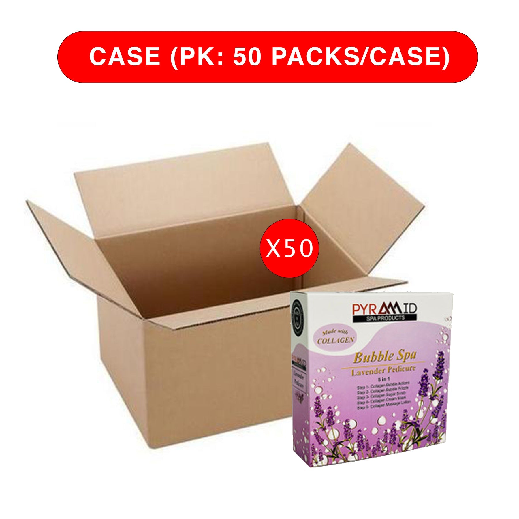 PYRAMID Bubble Spa - Lavender - Case of 50