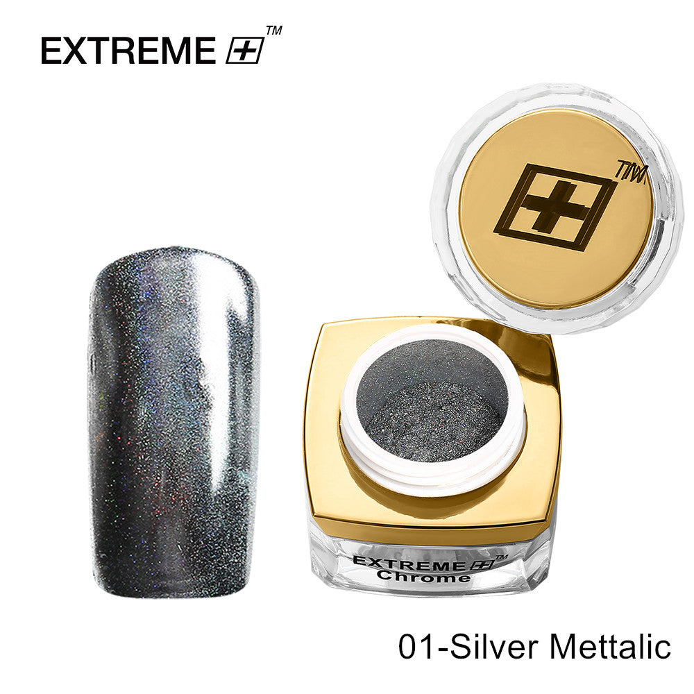 EXTREME+ Bột Chrome Bạc Ánh Kim 01