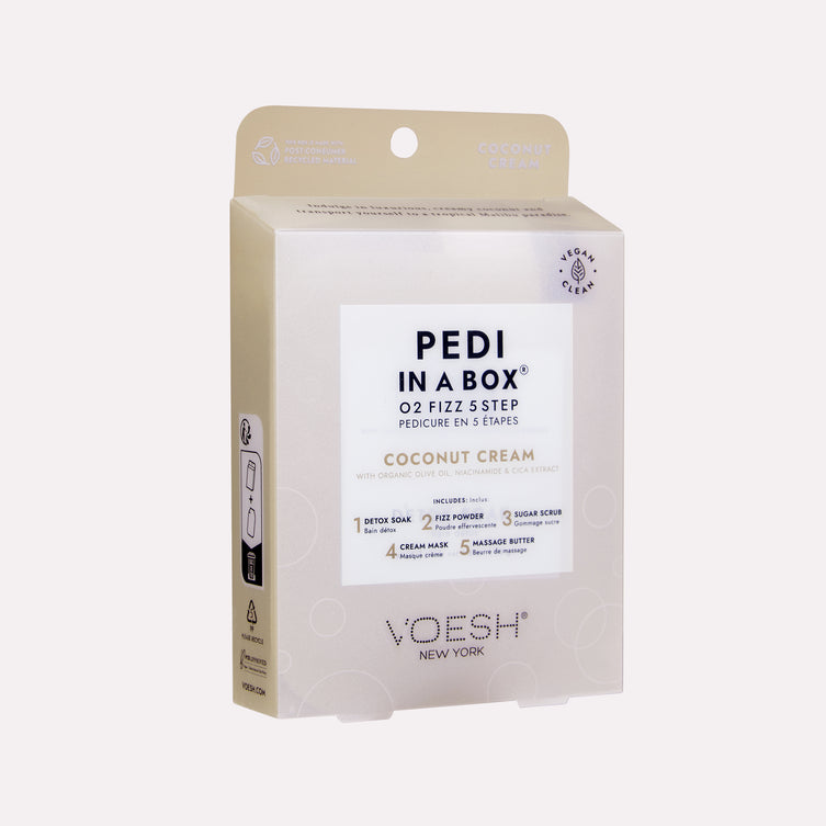 VOESH Pedi in a Box O2 Fizz 5 Step - Kem dừa 