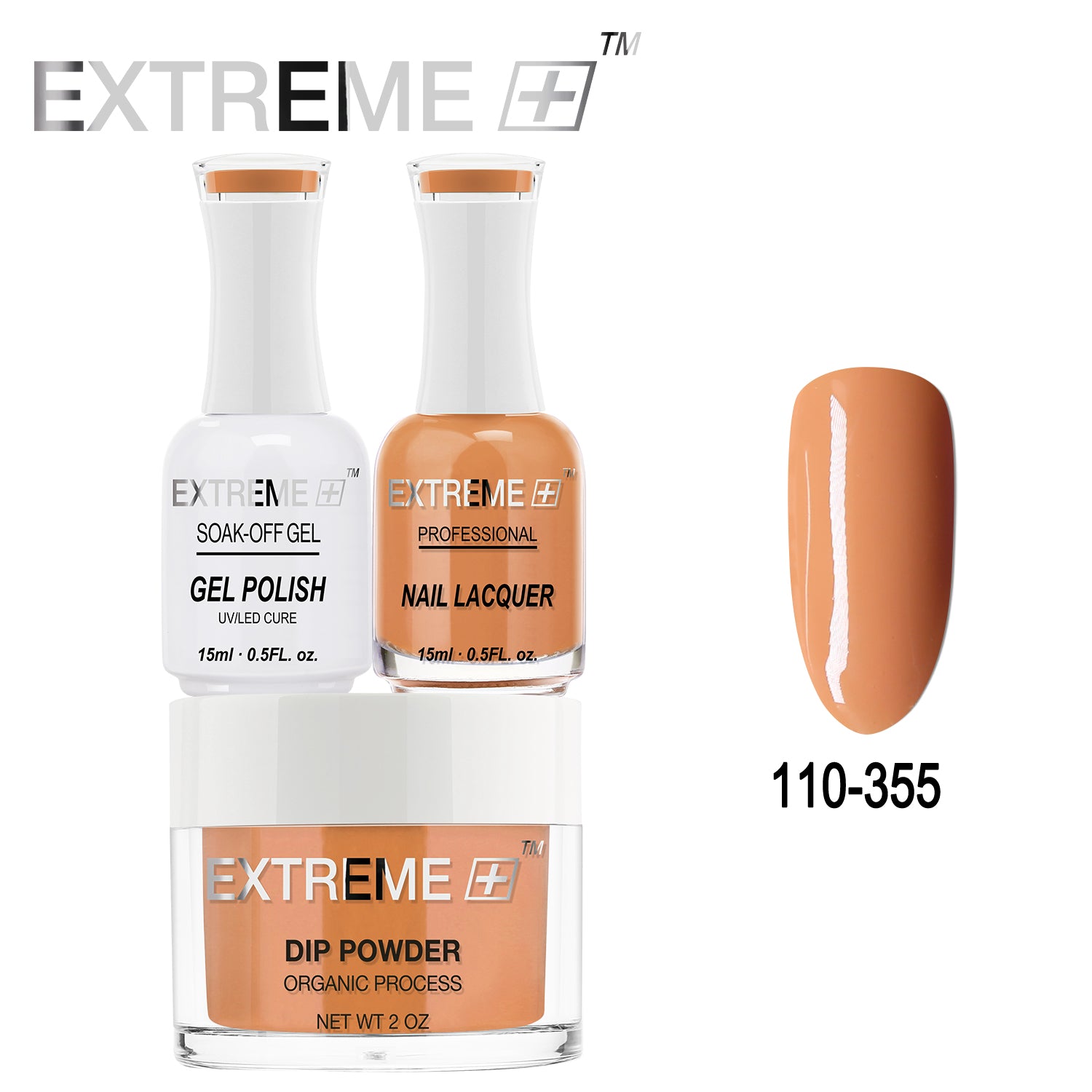 Bộ combo 3 trong 1 tất cả của EXTREME+ - Bột nhúng, sơn gel và sơn móng tay #110