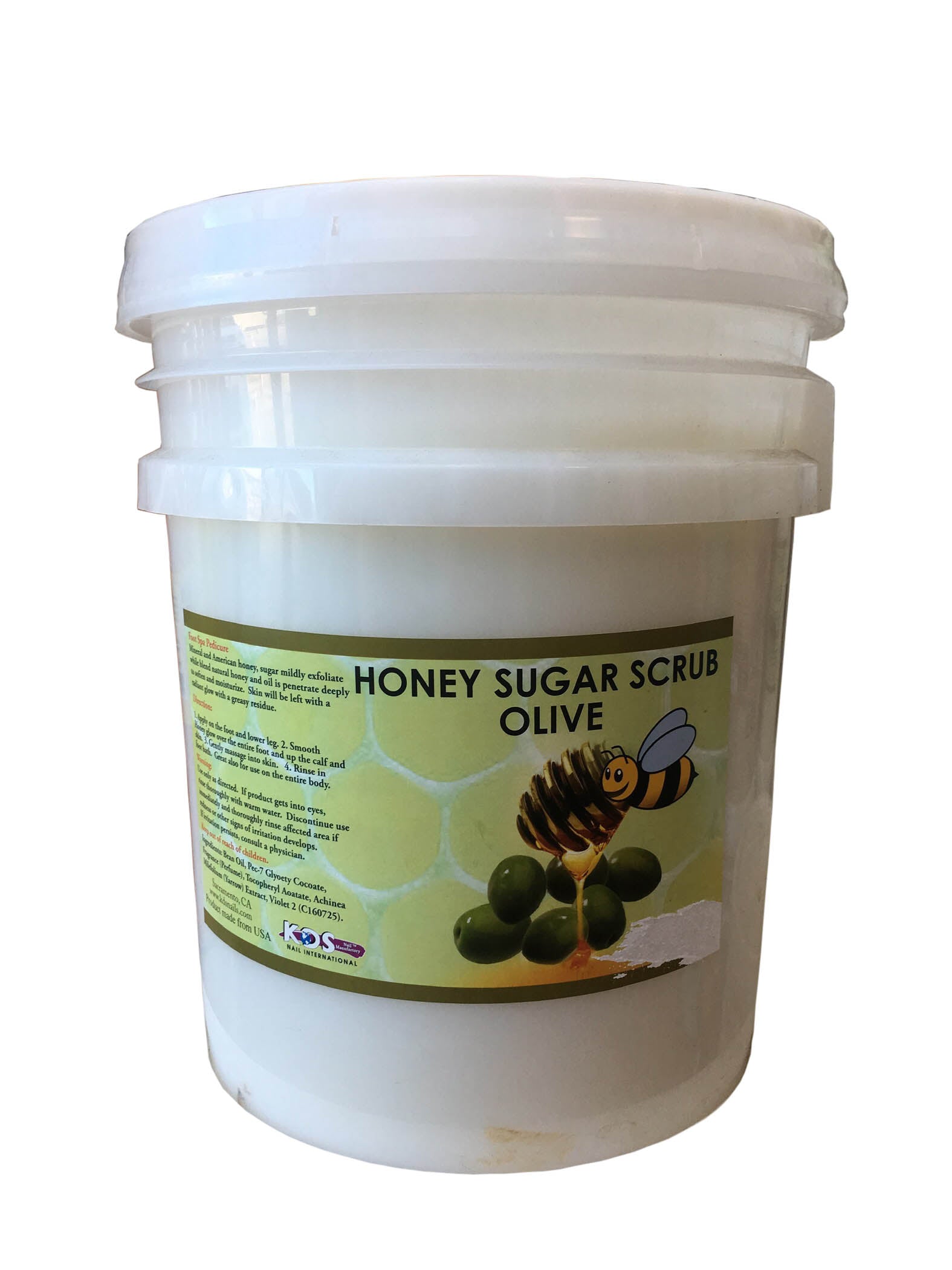 KDS Honey Sugar Scrub Bucket - Olive