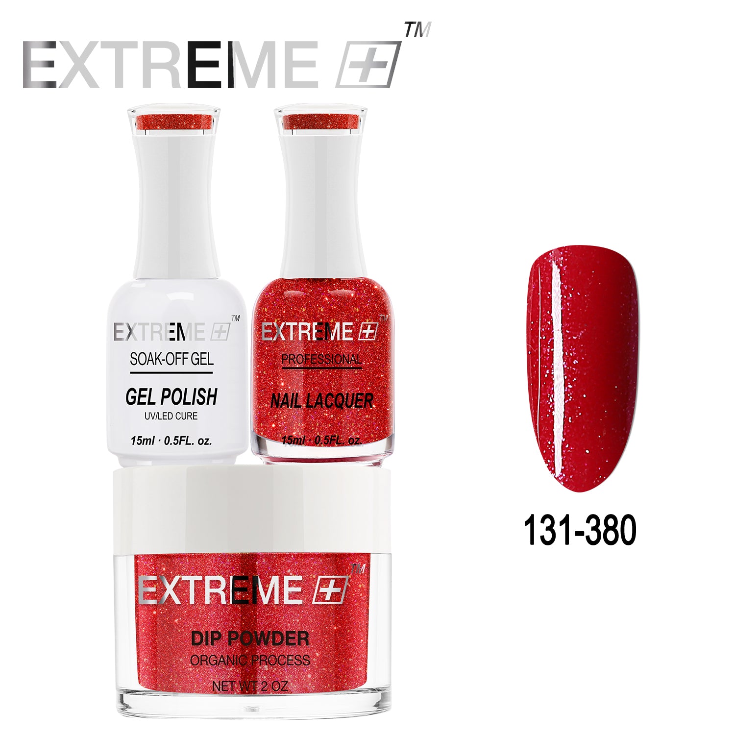 Bộ combo 3 trong 1 tất cả của EXTREME+ - Bột nhúng, sơn gel và sơn móng tay #131