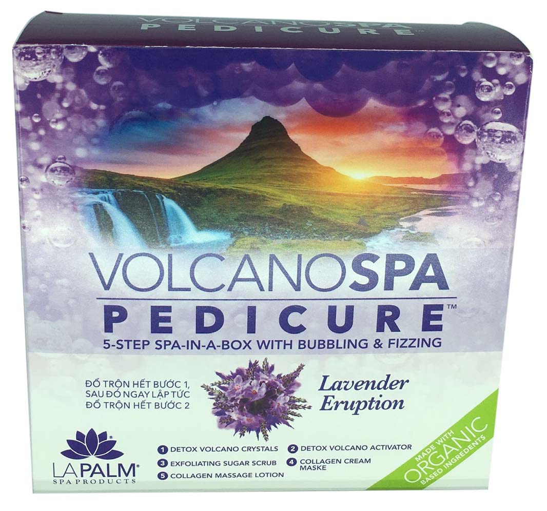 La Palm Volcano Deluxe Pedicure 5 Bước - Oải Hương Phun Trào