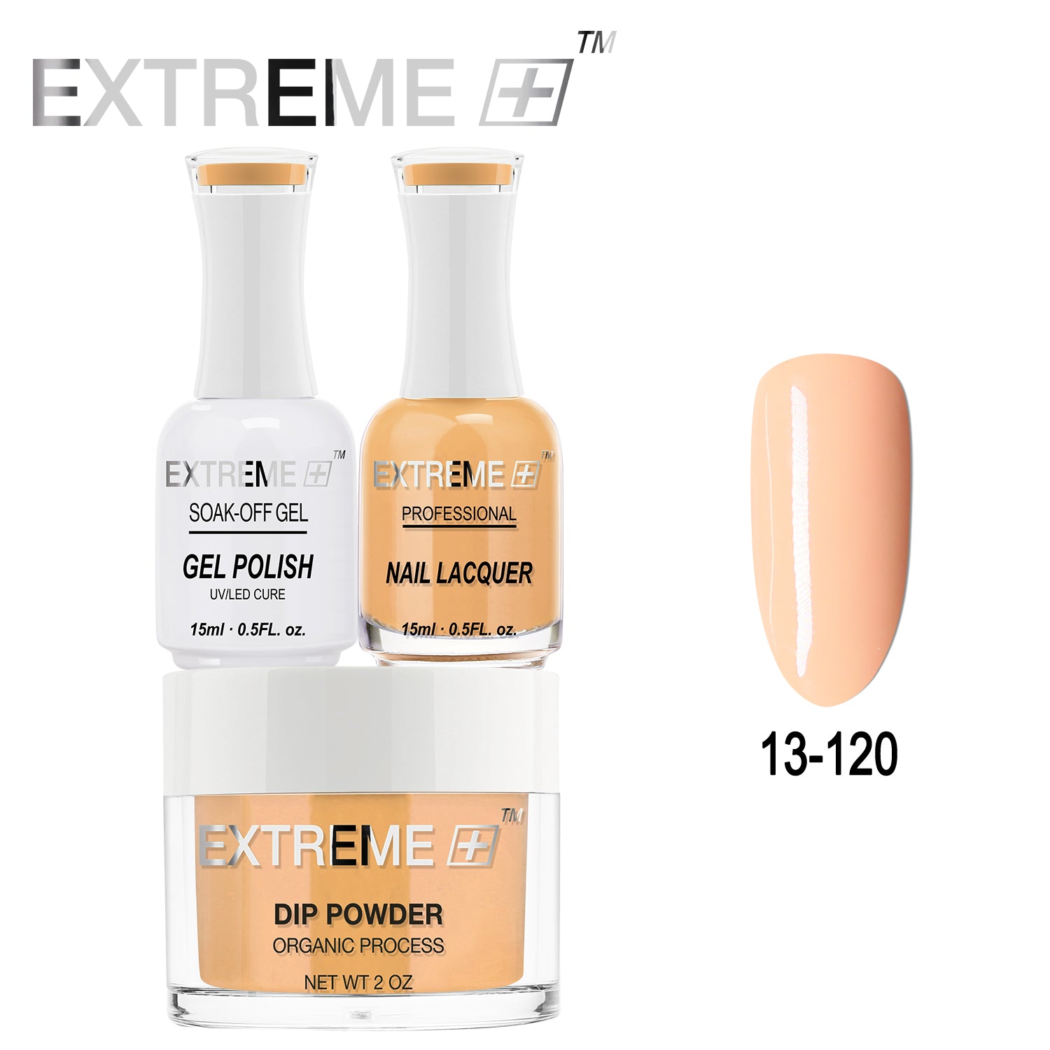 Bộ combo 3 trong 1 tất cả của EXTREME+ - Bột nhúng, sơn gel và sơn móng tay #013