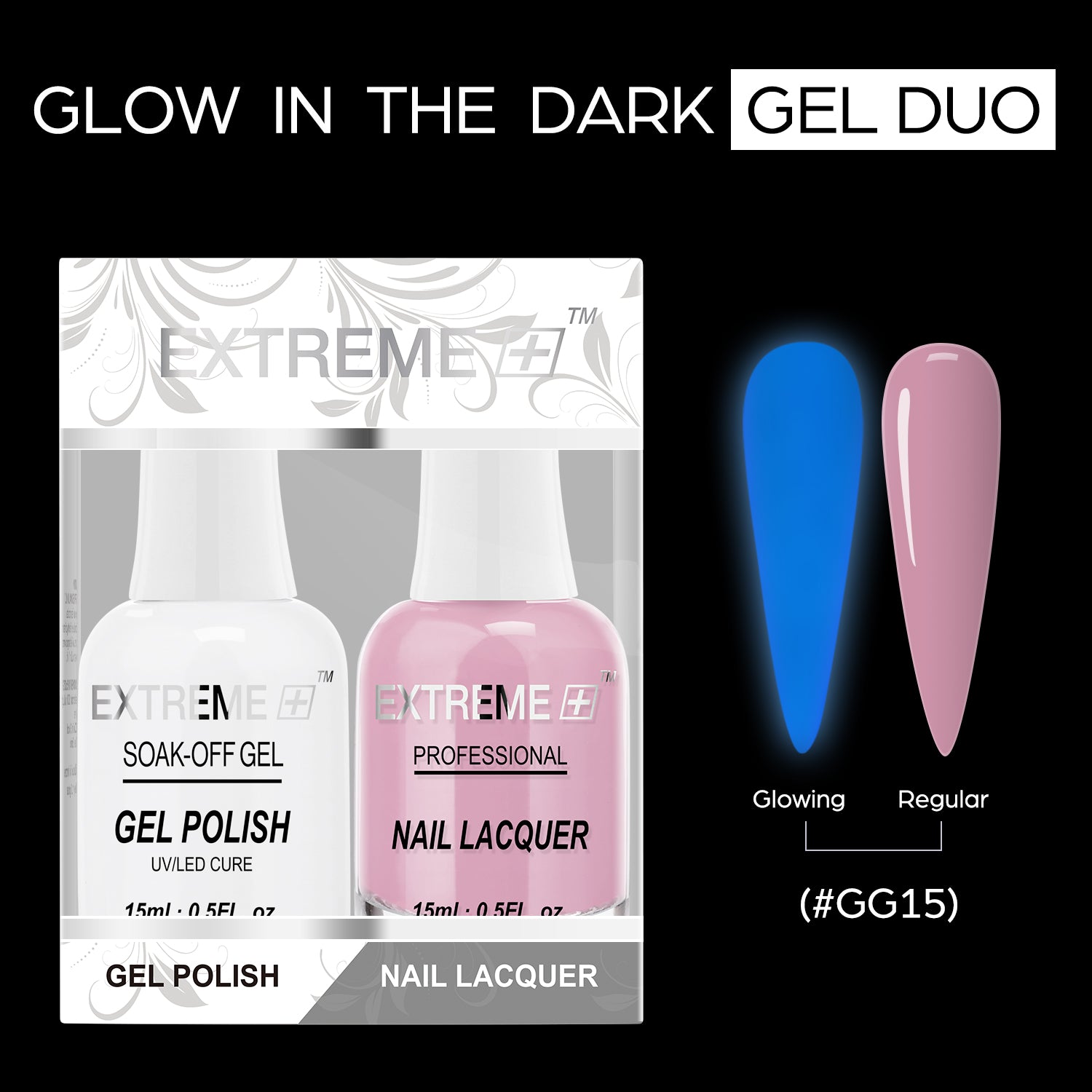 EXTREME+ Glow in the Dark Gel Matching Lacquer - #015