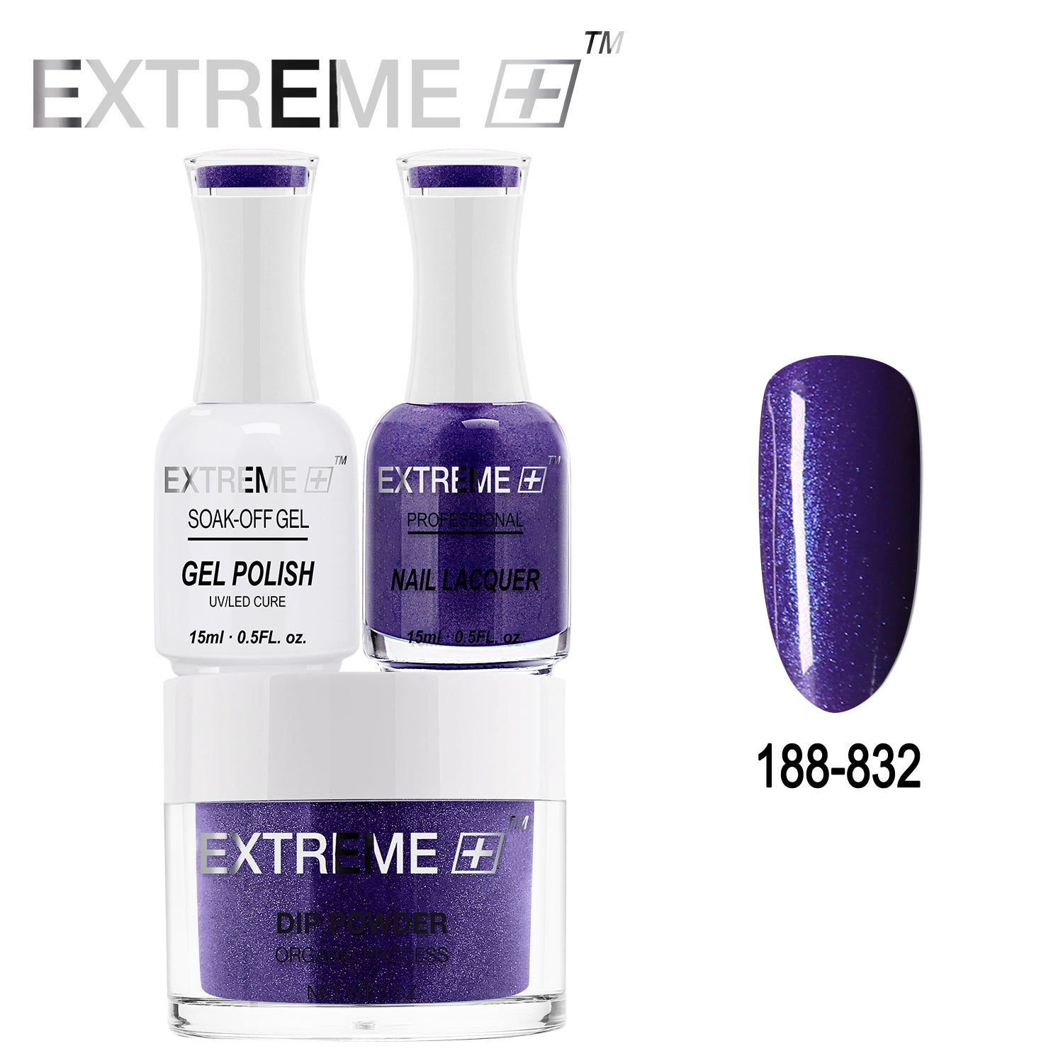 Bộ Combo 3 trong 1 EXTREME+ All-in-One - Bột Nhúng, Sơn Gel và Sơn Móng #188