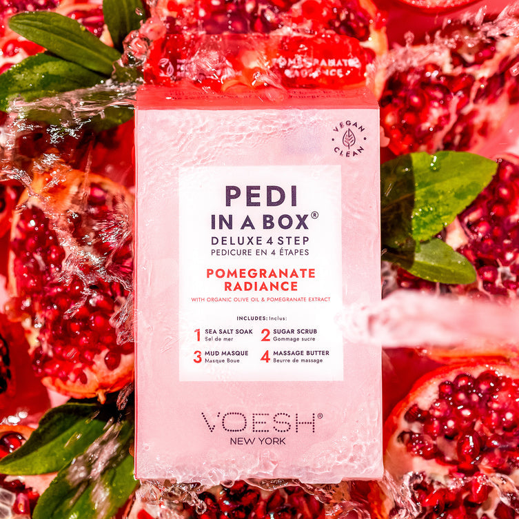 VOESH Deluxe Pedicure 4 Step - Pomegranate Radiance