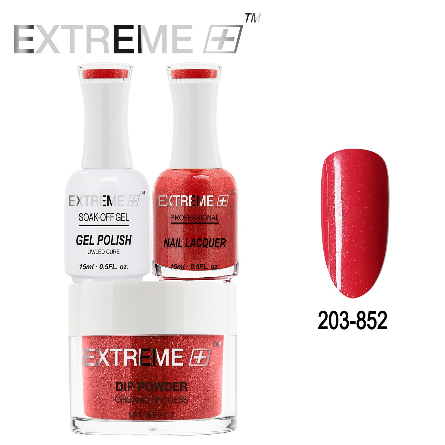 Bộ combo 3 trong 1 tất cả của EXTREME+ - Bột nhúng, sơn gel và sơn móng tay #203