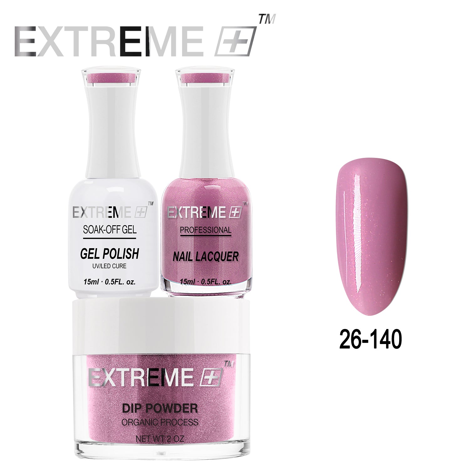 Bộ combo 3 trong 1 tất cả của EXTREME+ - Bột nhúng, sơn gel và sơn móng tay #026