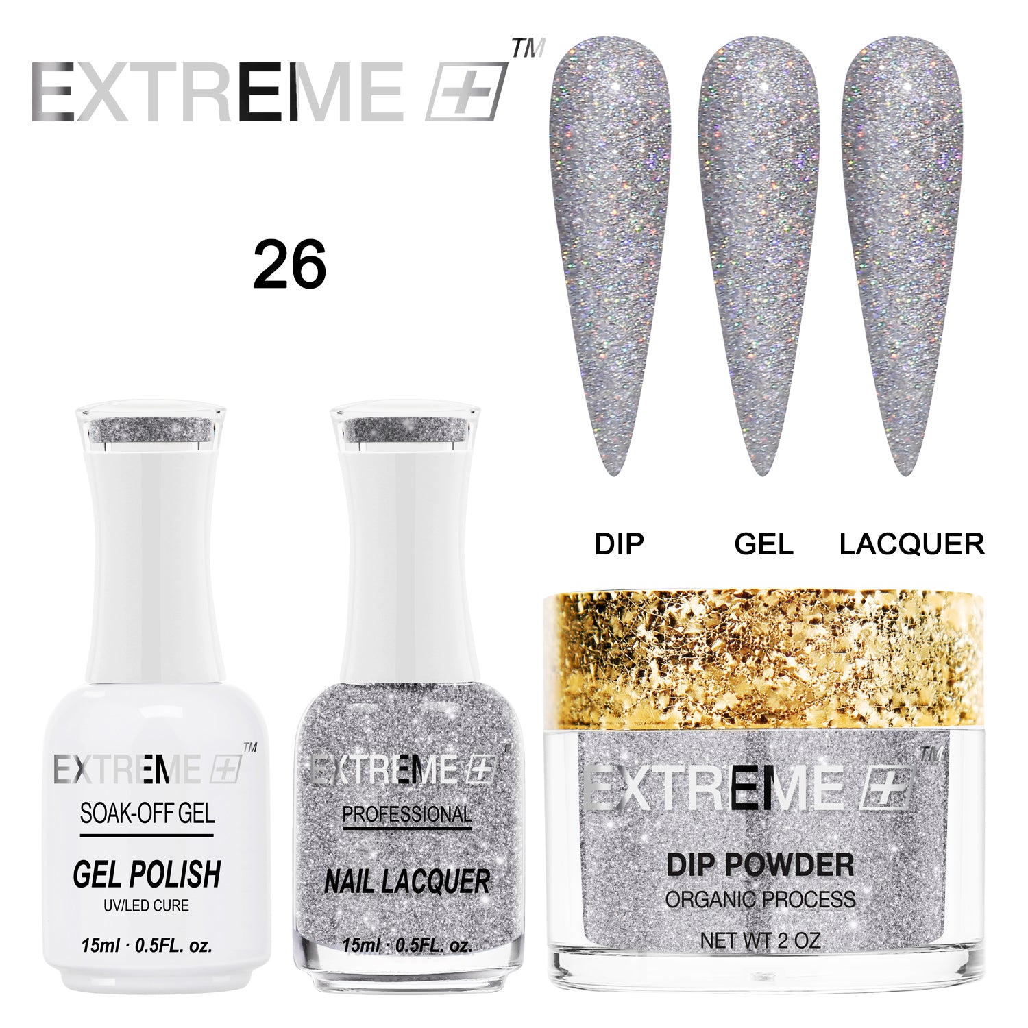 Bộ combo EXTREME+ 3 trong 1 - Holo Chrome - #026