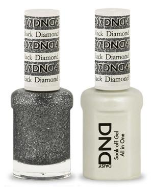 DND - Gel &amp; Lacquer #407 Black Diamond Star