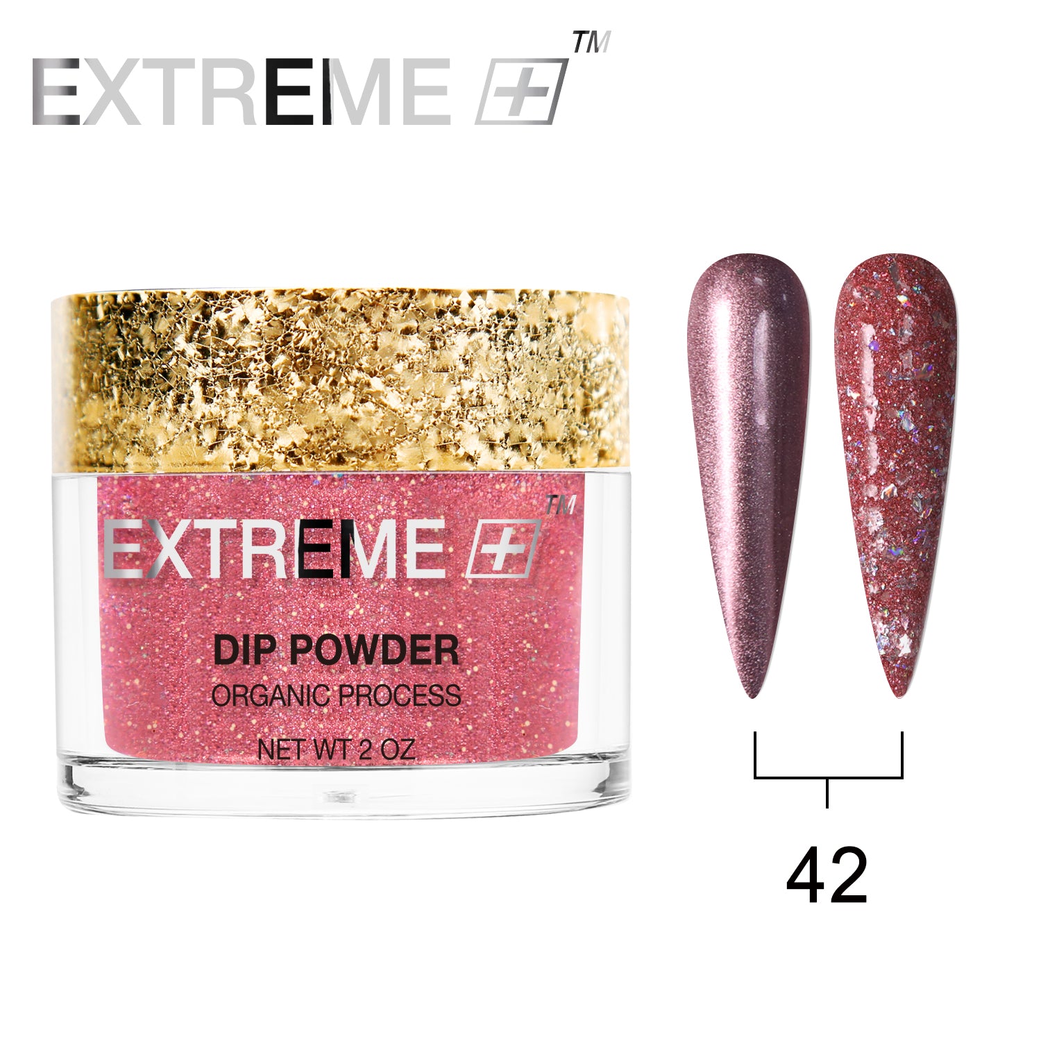 EXTREME+ Holo Chrome Dip Powder - #042