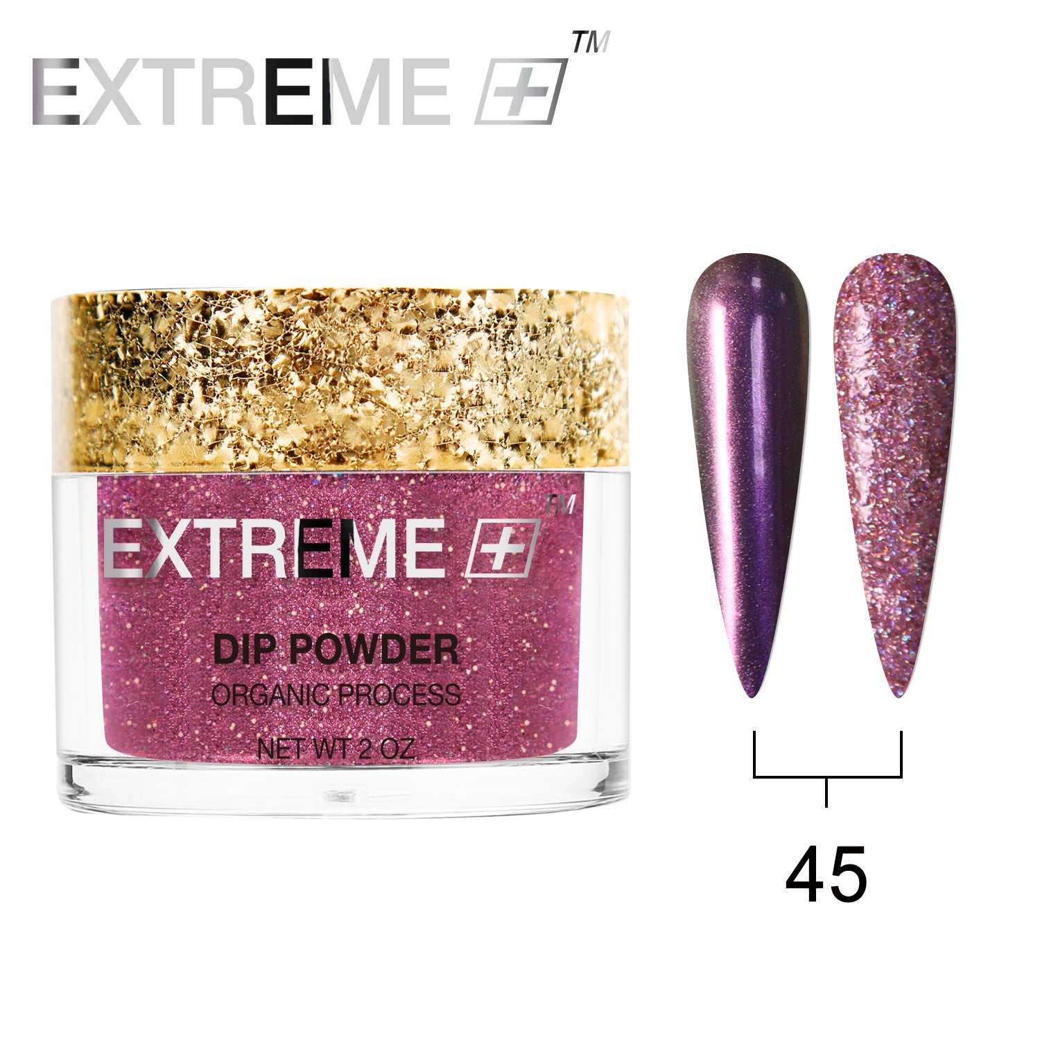 EXTREME+ Holo Chrome Dip Powder - #045