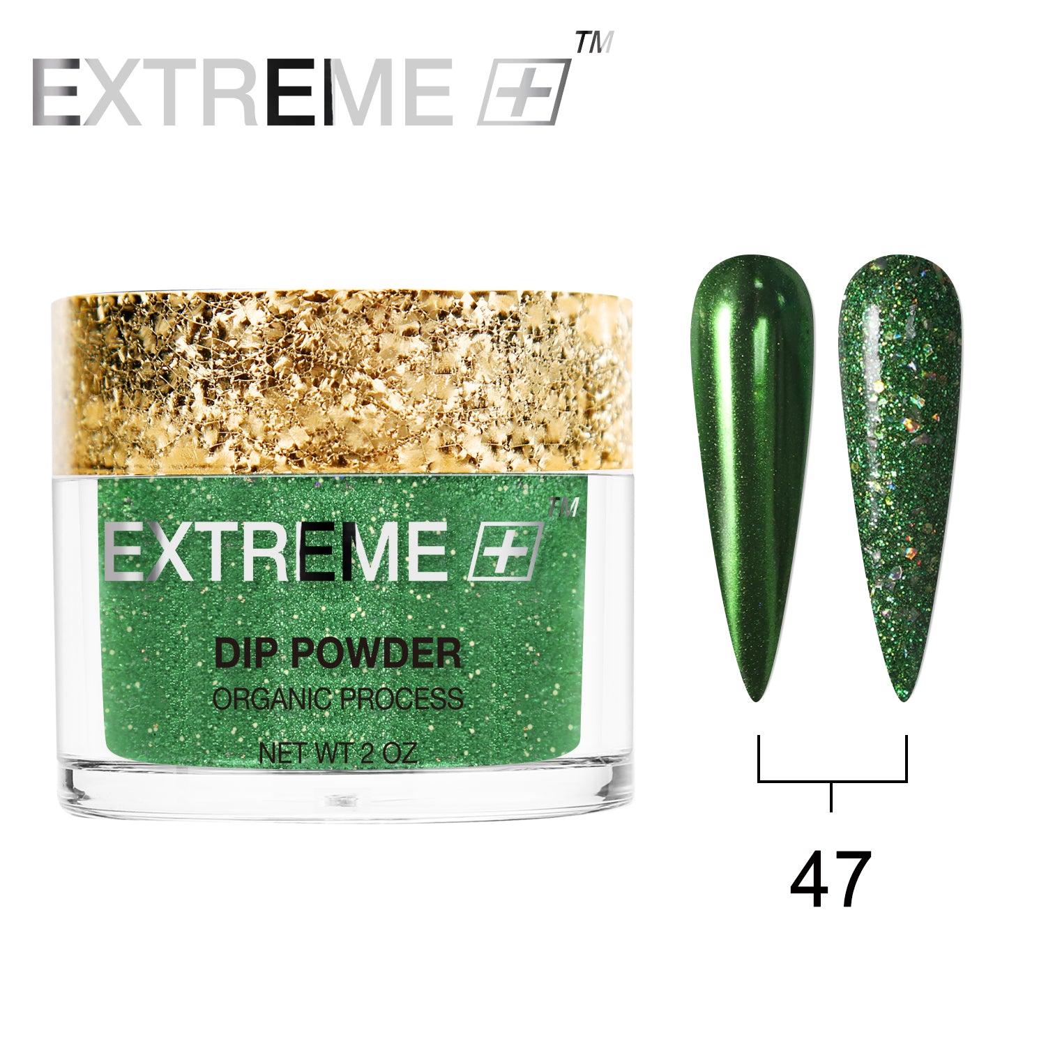 EXTREME+ Holo Chrome Dip Powder - #047