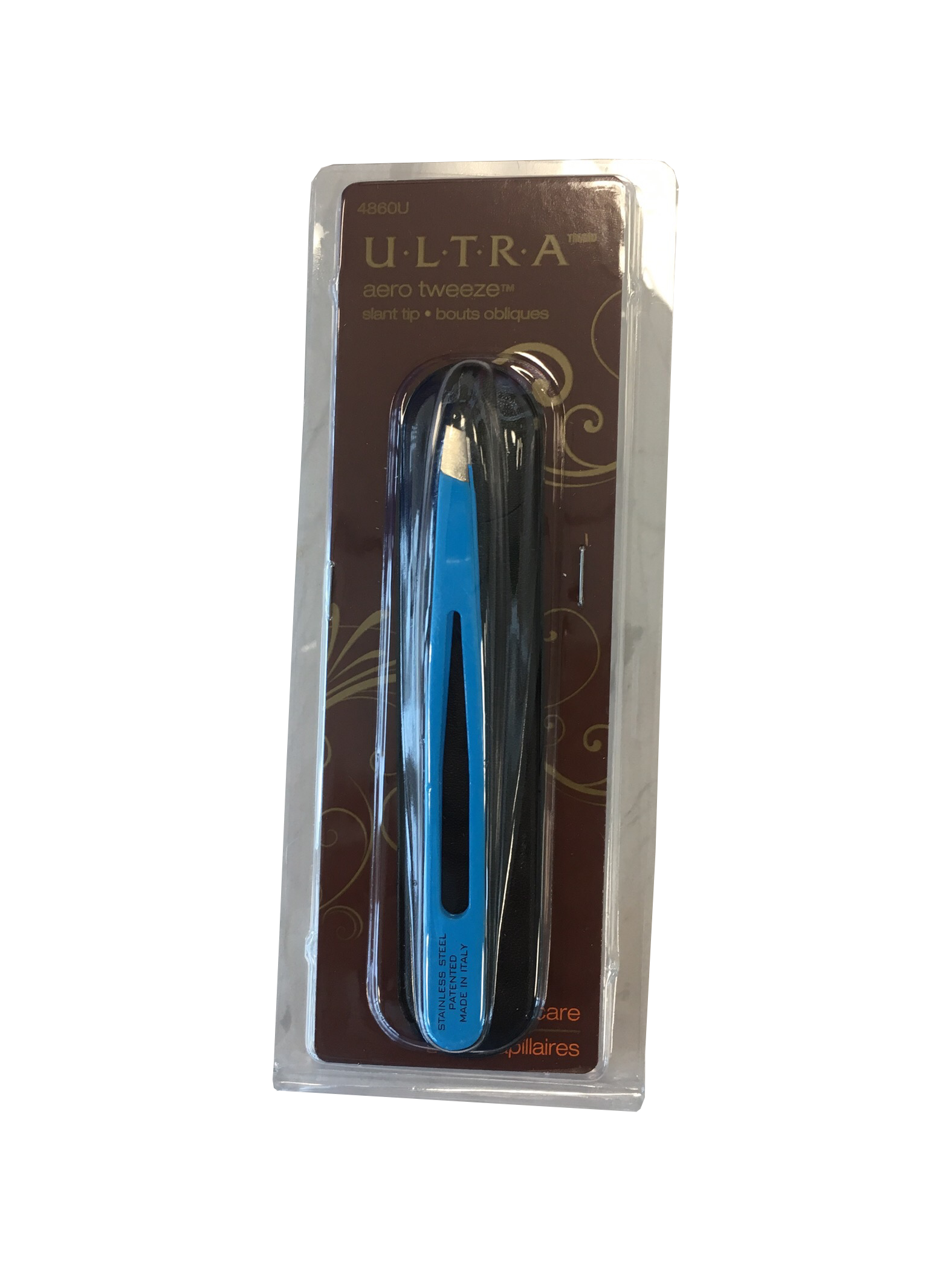 Ultra Slant Tip Tweezers - Blue