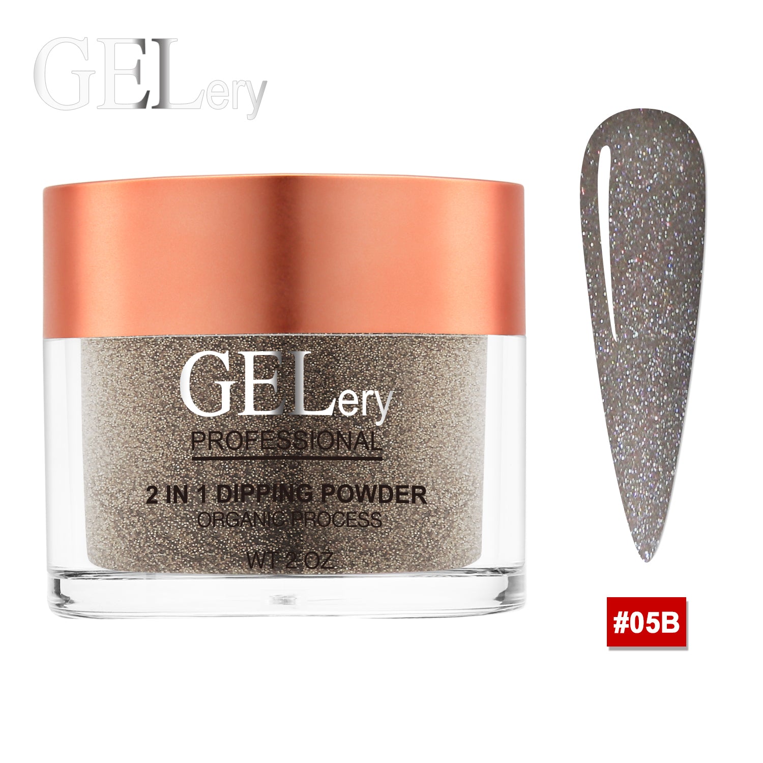 GELery 2 in 1 Acrylic &amp; Dipping Ombre 2 oz - 5B 