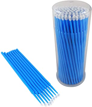 100 miếng Micro Applicator Brushes Lash Micro Swabs để nối mi, trang điểm 