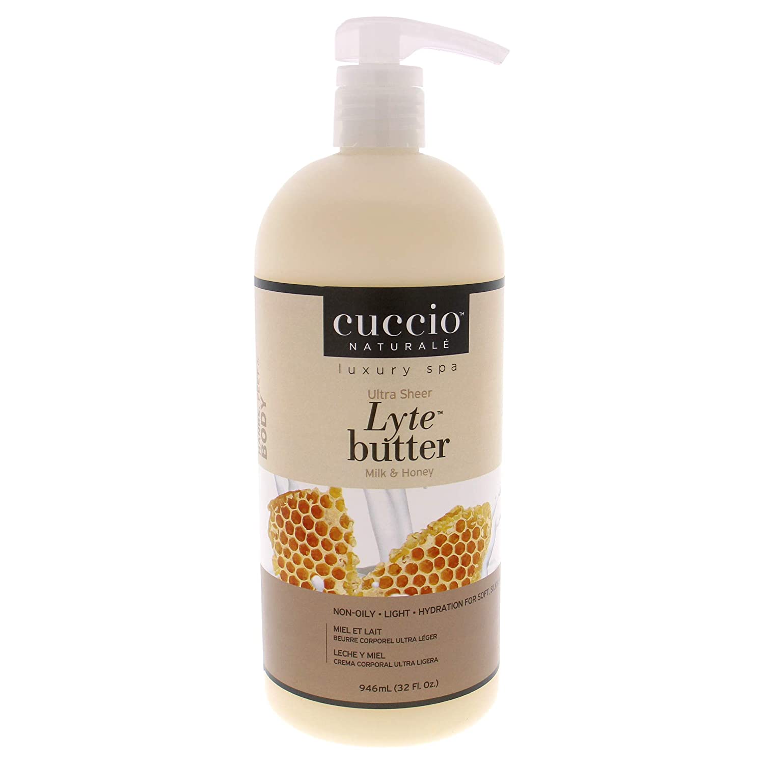 Cuccio Naturale Lyte Milk and Honey Ultra Sheer Butter 32 oz