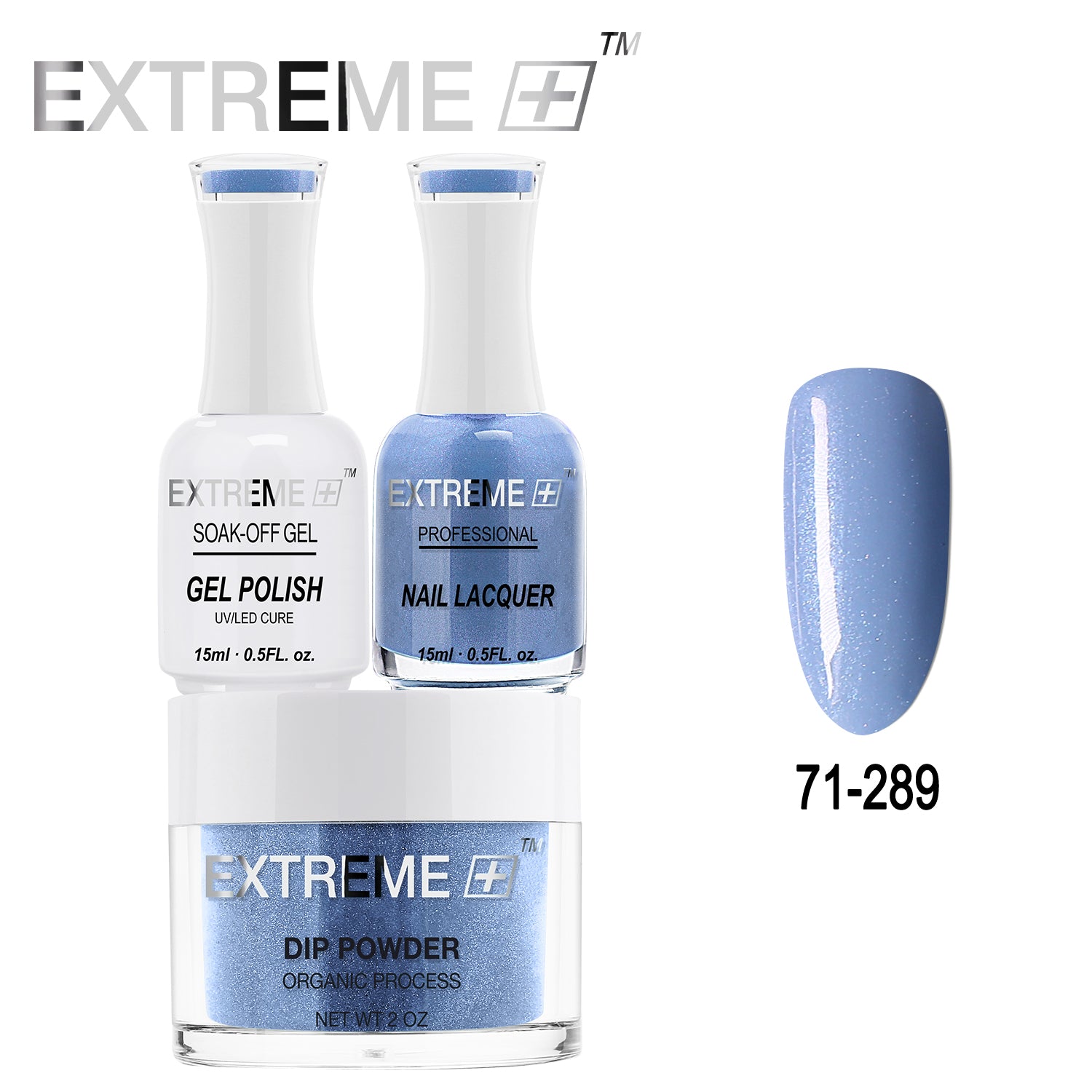 Bộ combo 3 trong 1 tất cả của EXTREME+ - Bột nhúng, sơn gel và sơn móng tay #071