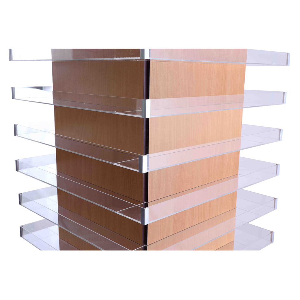 Powder & Polish Display Stand - 600 - Light  Wood