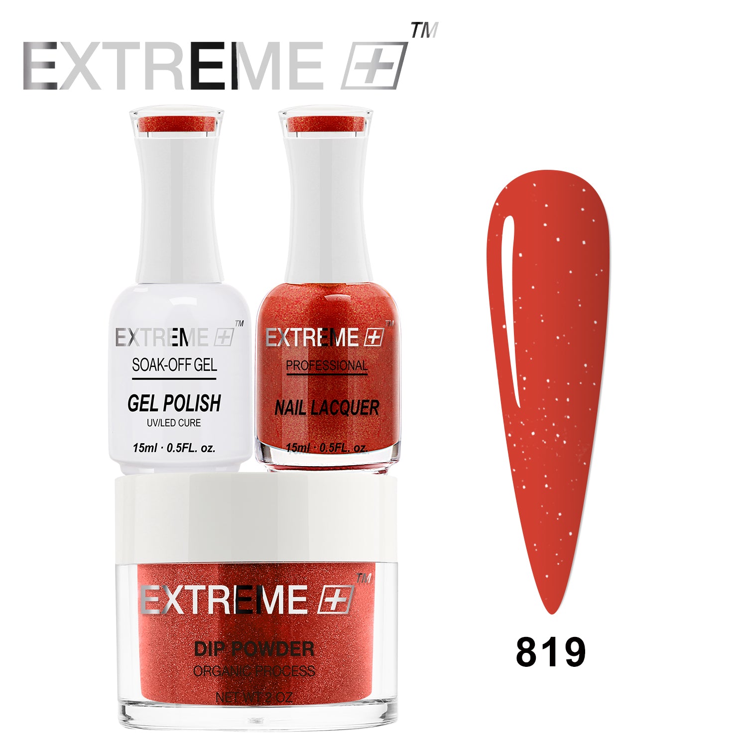 Bộ Combo EXTREME+ 3 trong 1 - Gel, Sơn mài &amp; Nhúng - #819