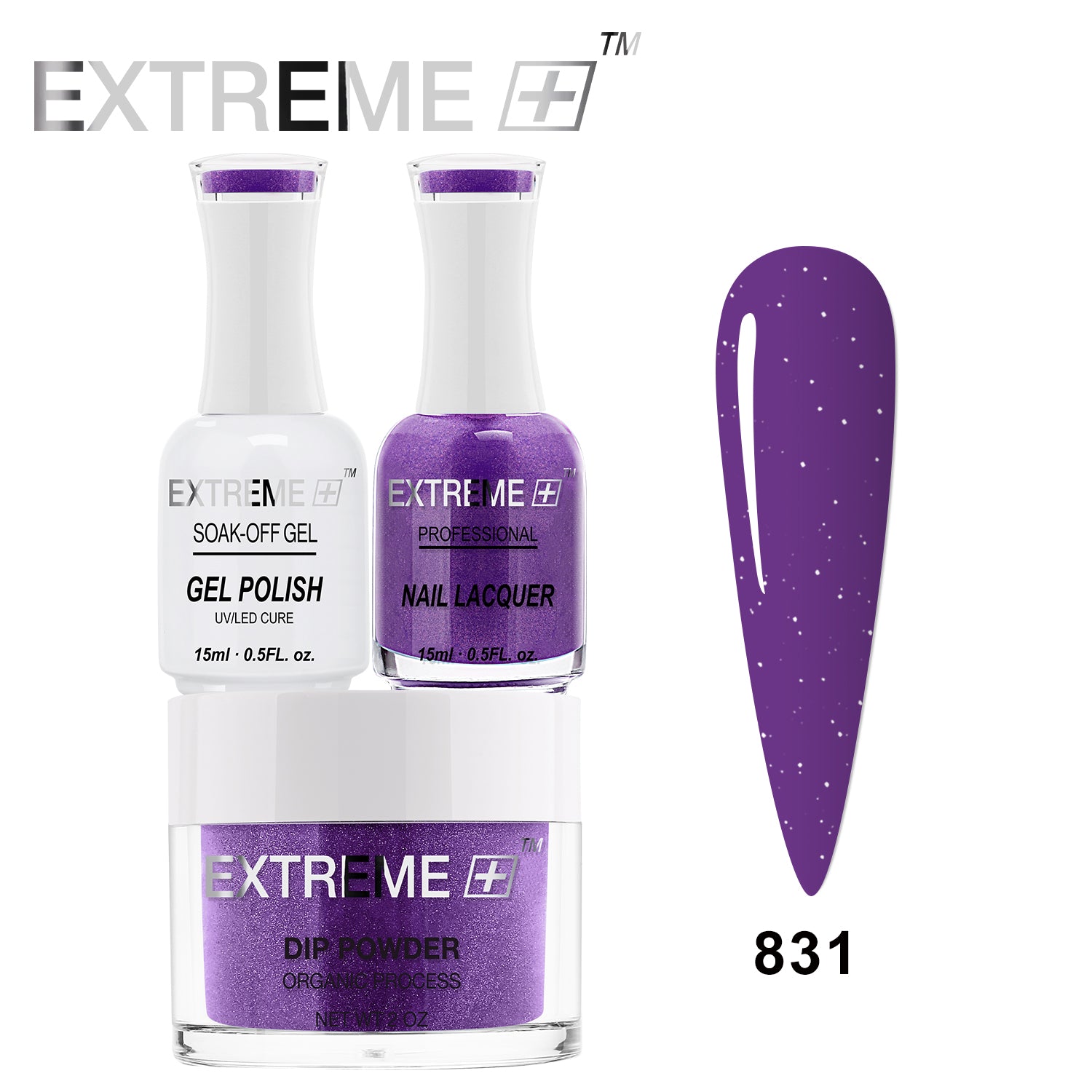 Bộ Combo EXTREME+ 3 trong 1 - Gel, Sơn mài &amp; Nhúng - #831