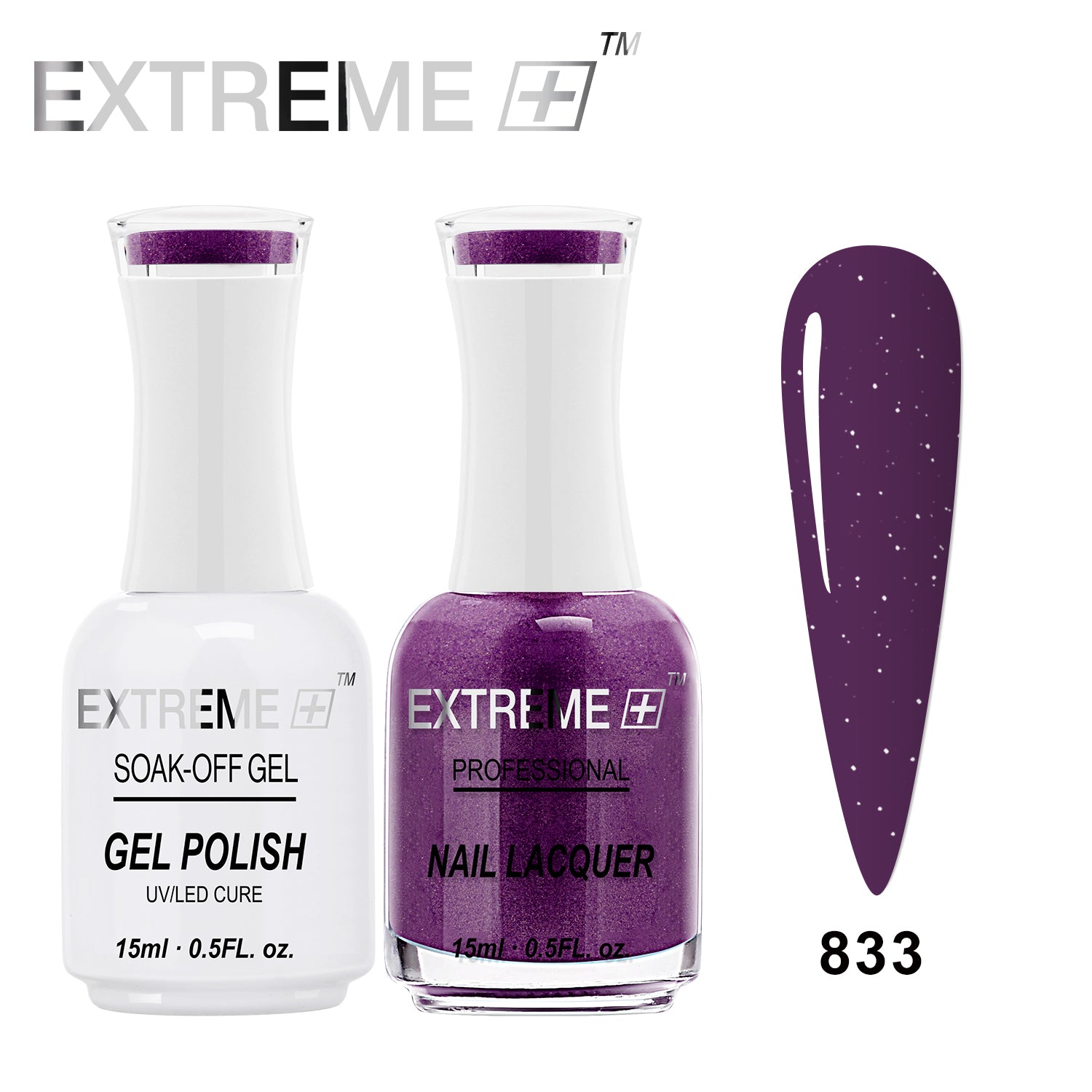 Sơn mài kết hợp gel EXTREME+ (Bộ đôi) - #833 