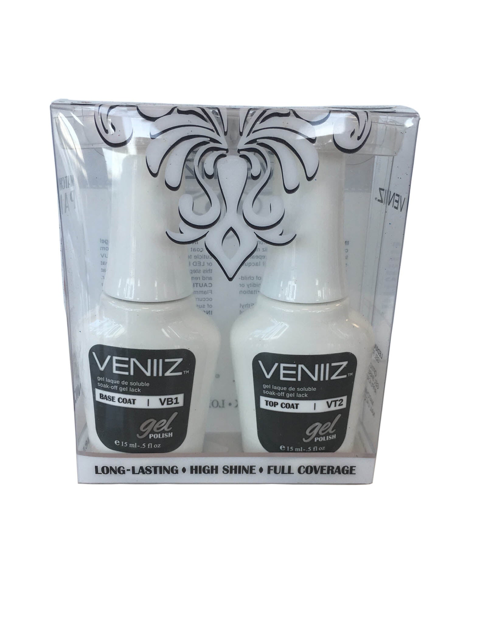 Veniiz Match UV Gel Polish VB1VT2 Base & Top Coat