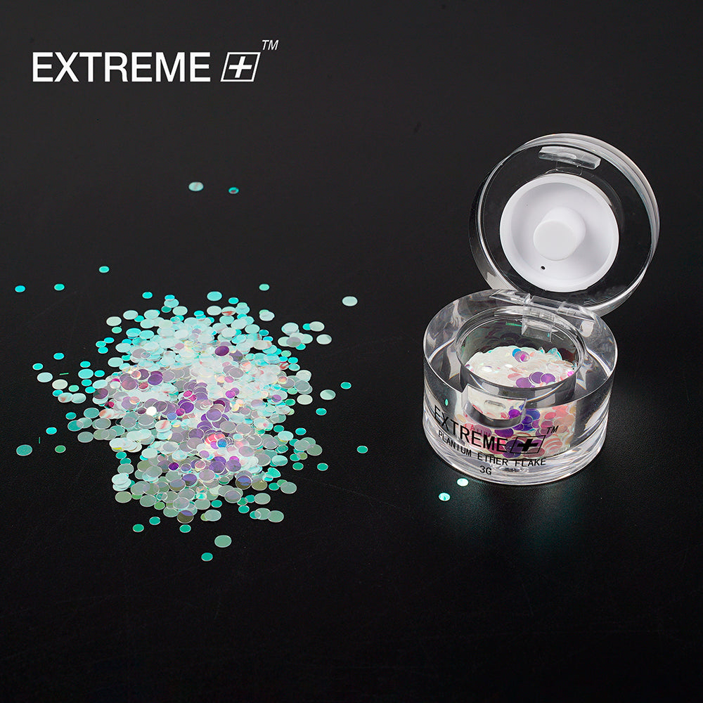 EXTREME+ Bộ móng bột sequin ánh xanh / 6 màu