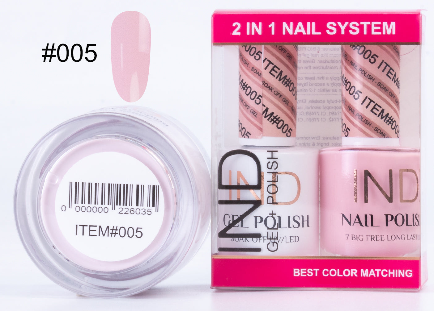 IND 3 IN 1 Combo Gel +Lacquer+dipping powder - #05