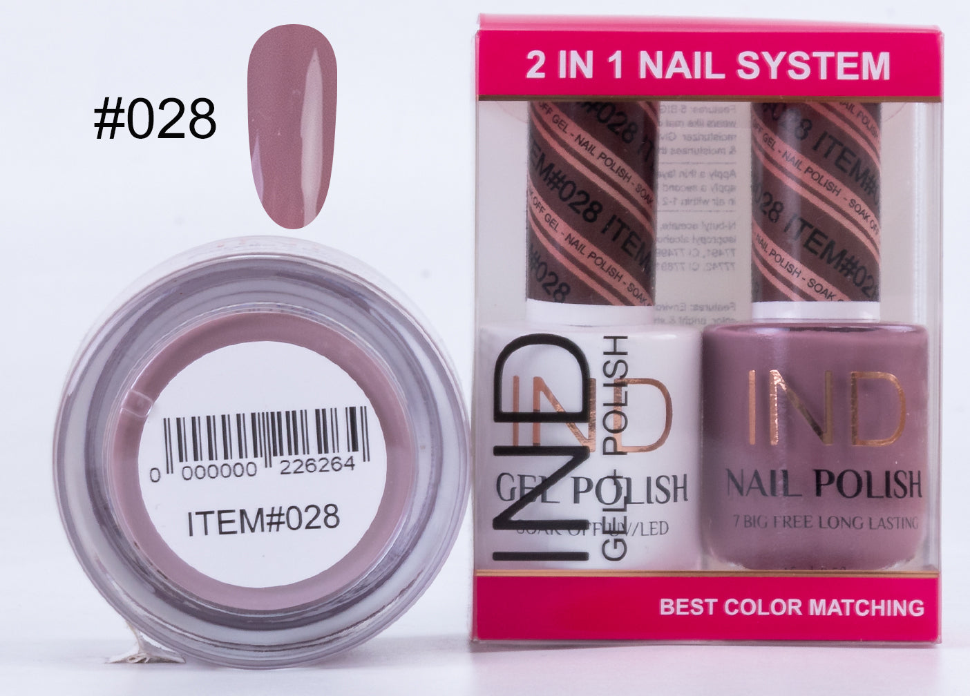 Combo IND 3 IN 1 Gel + Sơn mài + Phấn phủ - #28