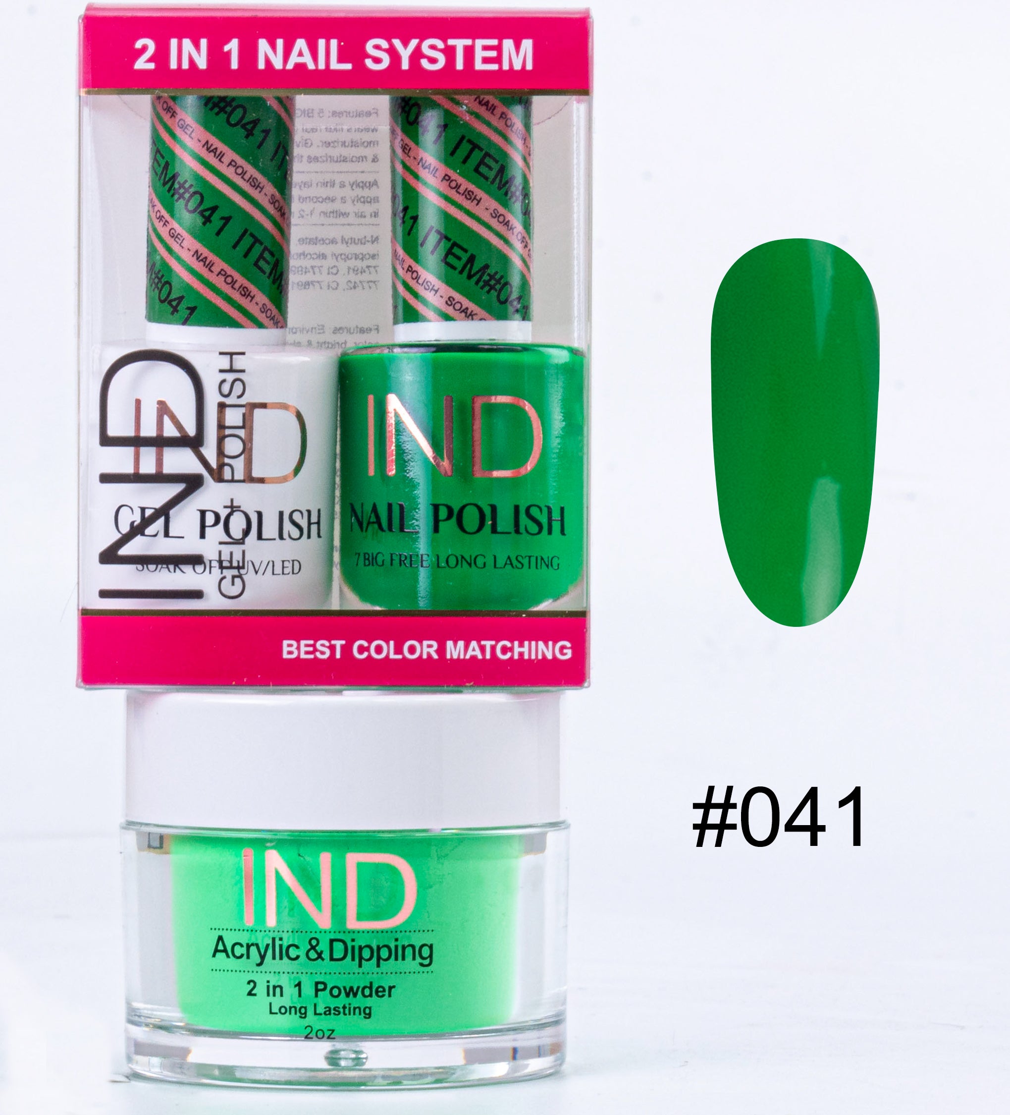 Combo IND 3 TRONG 1 Gel + Sơn mài + Phấn phủ - #41