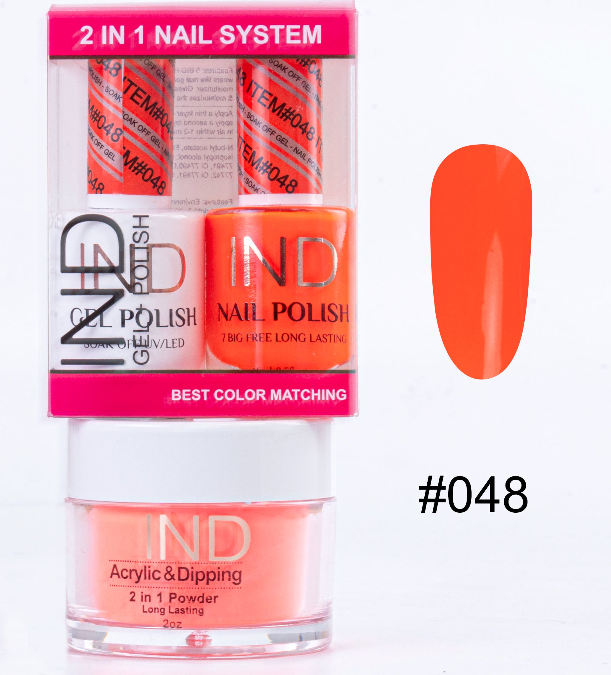 Combo IND 3 IN 1 Gel + Sơn mài + Phấn phủ - #48