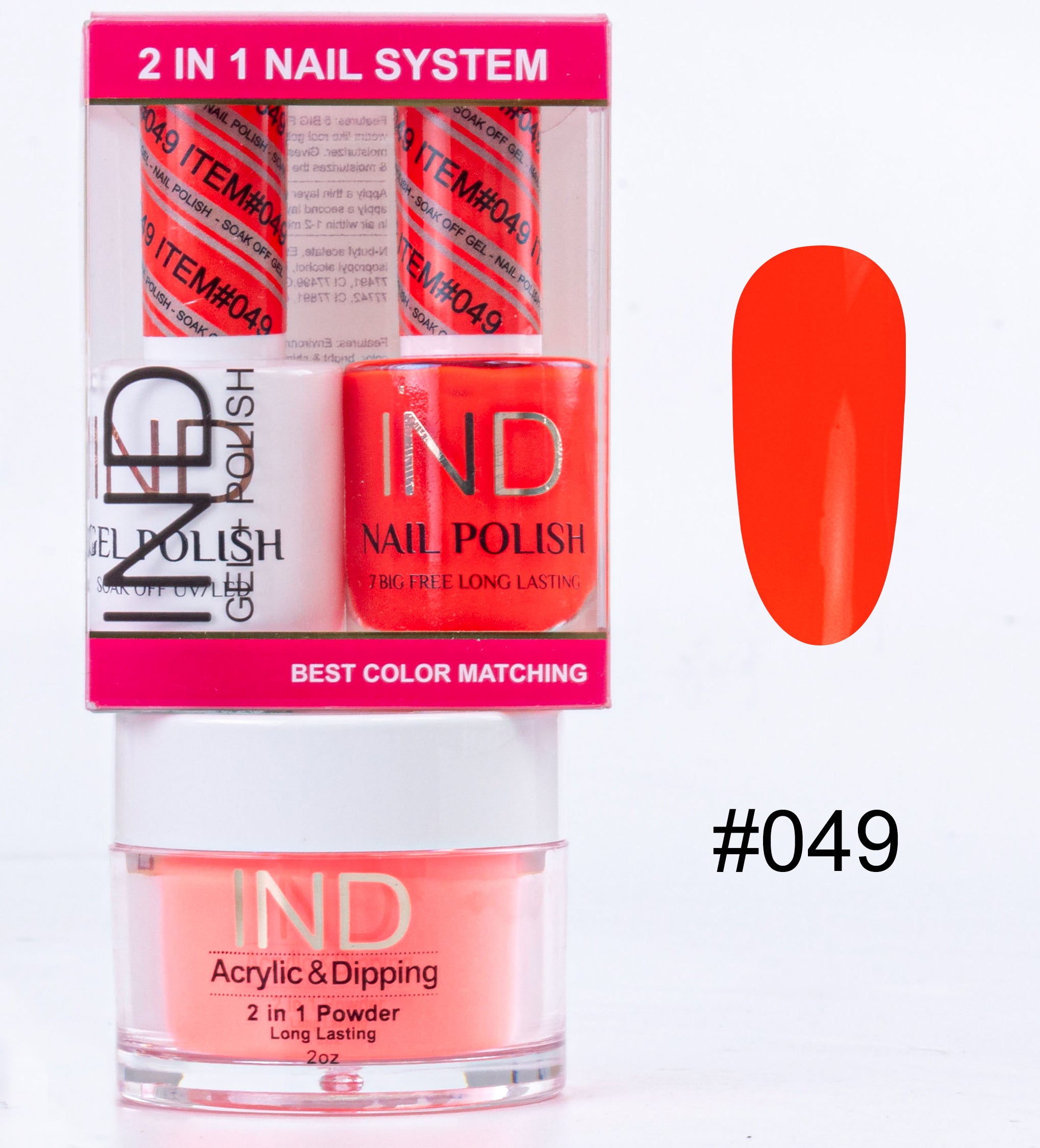 Combo IND 3 IN 1 Gel + Sơn mài + Phấn phủ - #49