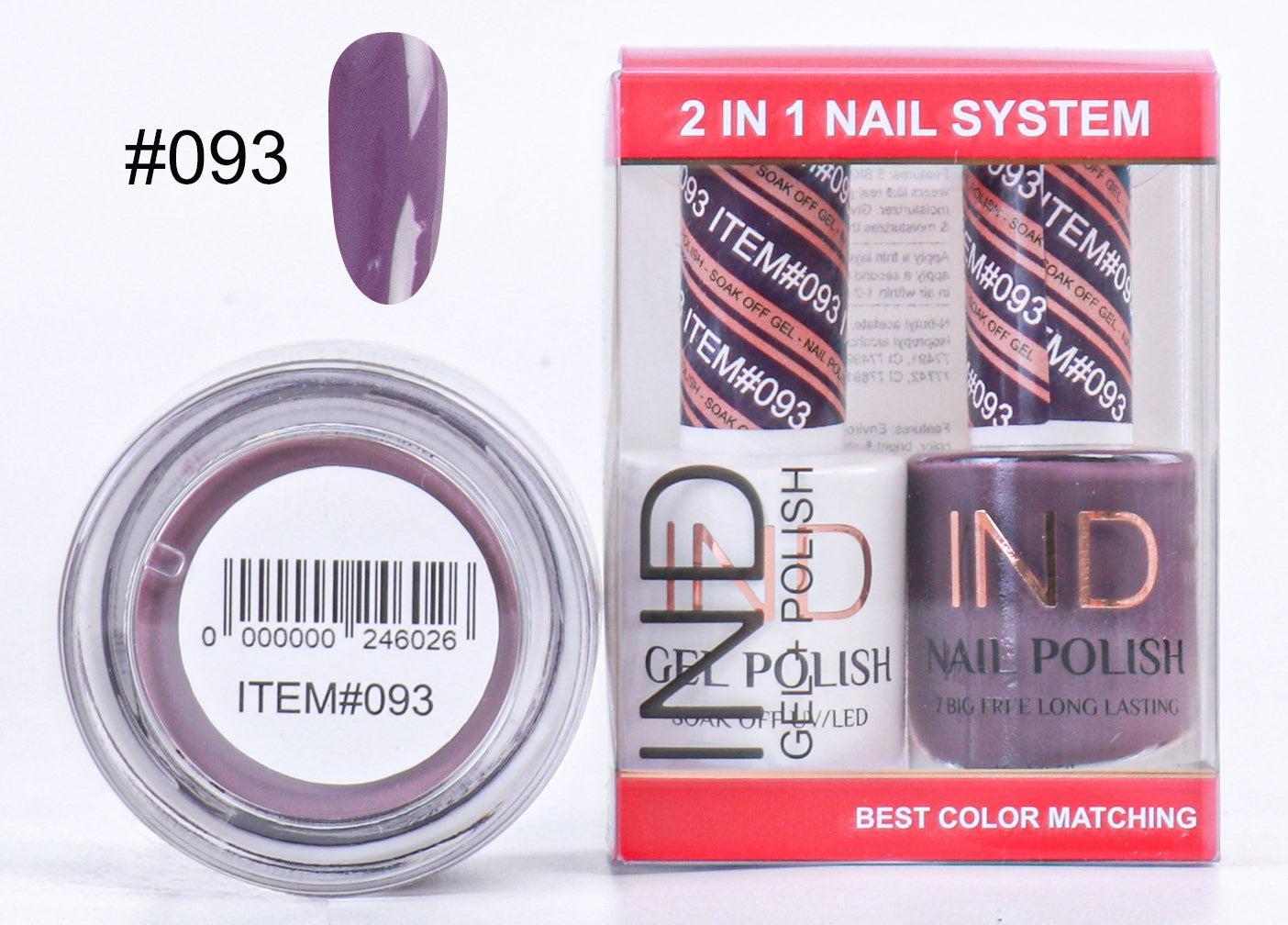 Combo IND 3 TRONG 1 Gel + Sơn mài + Phấn phủ - #93