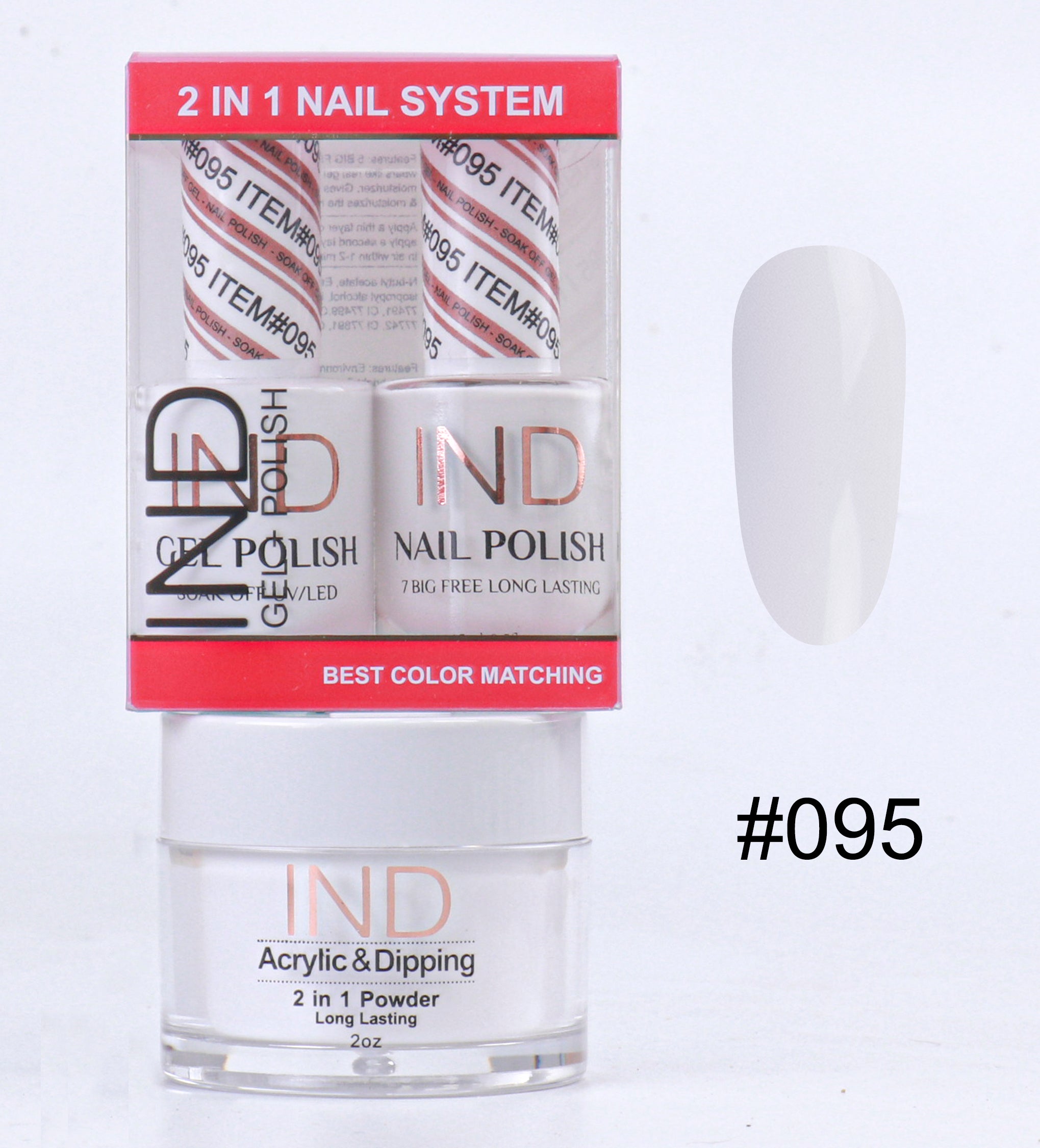 IND 3 IN 1 Combo Gel +Lacquer+dipping powder - #95