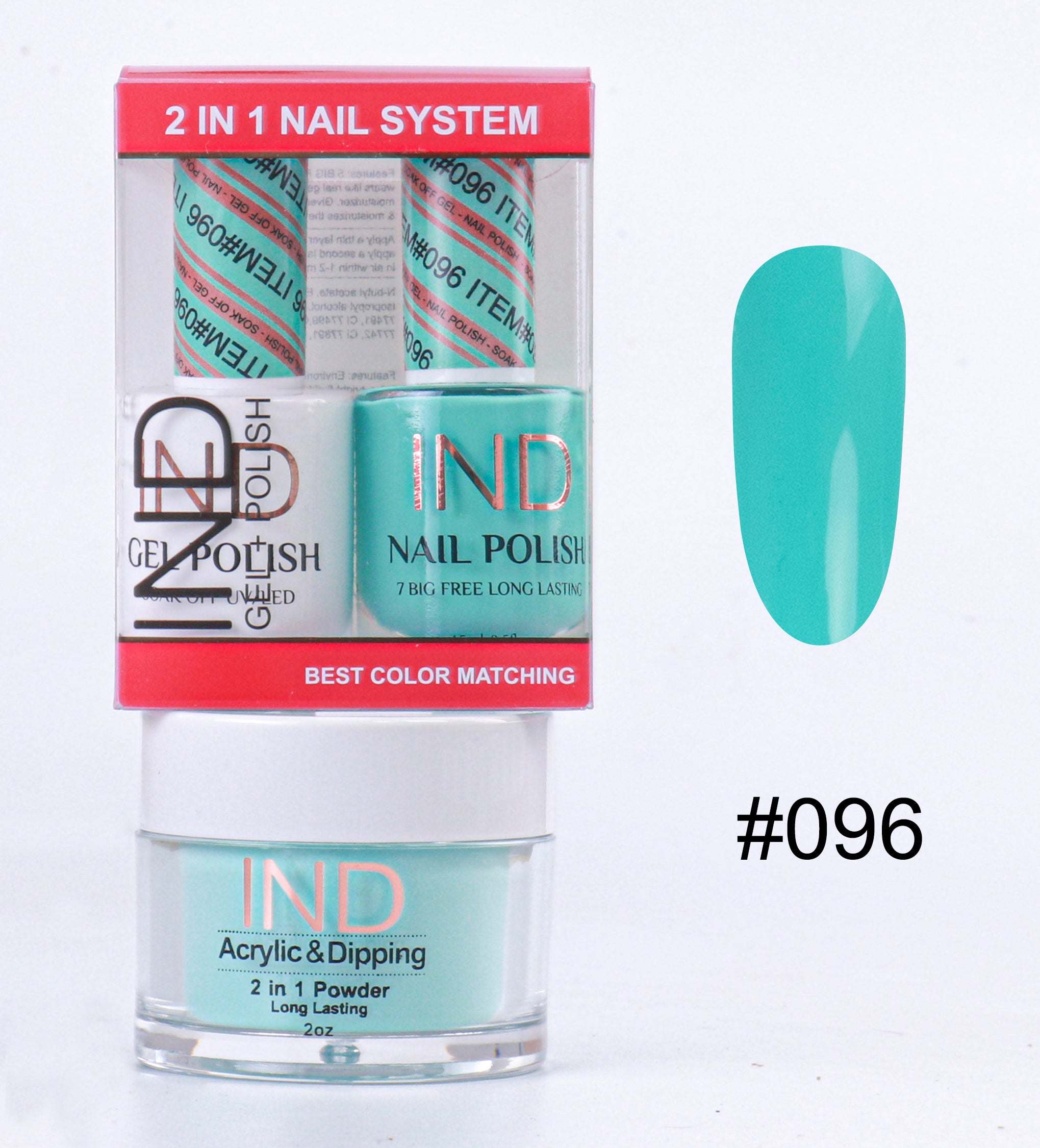 Combo IND 3 TRONG 1 Gel + Sơn mài + Phấn phủ - #96