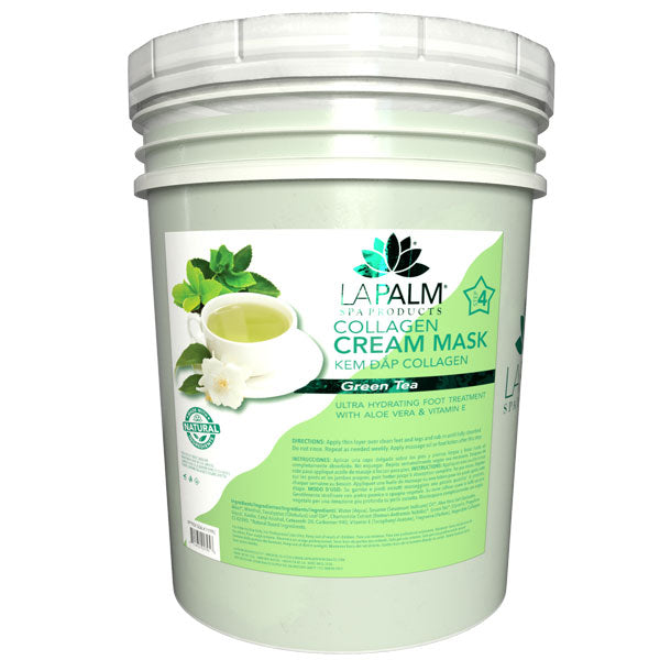 La Palm Collagen Cream Mask Bucket - Green Tea