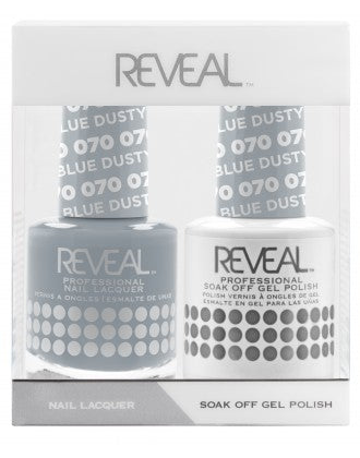 Bộ đôi sơn bóng và gel Reveal - 070 Dusty Blue