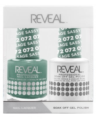 Bộ đôi sơn bóng và gel Reveal - 072 Sassy Sage